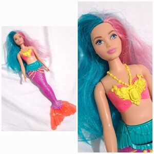 Barbie | 2019 Mattel pink and blue hair mermaid barbie